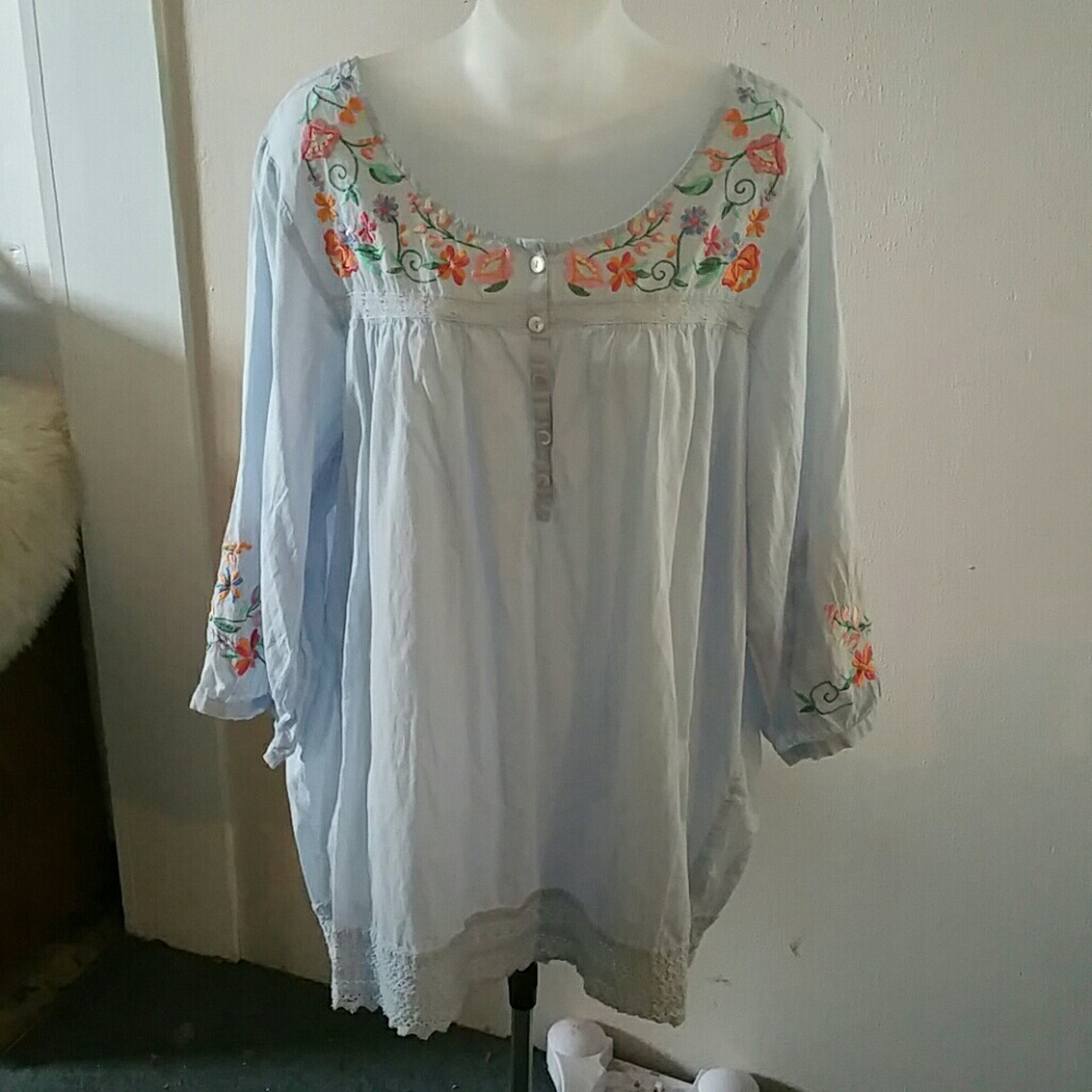 CLEARANCE Pretty blue caftan (T2)